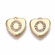 Латунные микропаве прозрачные кубические циркониевые подвески KK-N231-234O-NF-1