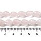 Granos naturales de abalorios de cuarzo rosa G-P520-B02-01-5