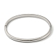 304 bracelet à charnière lisse en acier inoxydable BJEW-Q772-01P-2