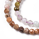Natural & Synthetic Mixed Gemstone Beads Strands G-D080-A01-03-04-3