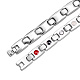 SHEGRACE Stainless Steel Panther Chain Watch Band Bracelets JB665A-6