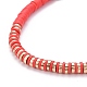 Handgemachte Polymer Clay Heishi Perlen Perlen Halsketten NJEW-JN02901-03-2