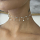 Plata de ley chapada en rodio con collares con colgante de circonita cúbica transparente. ZO0404-1-4
