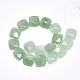 Natürlichen grünen Aventurin Perlen Stränge G-S357-D02-05-2