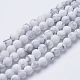 Natural Howlite Beads Strands G-T055-4mm-02-1