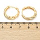 Серьги-кольца из латуни с прозрачным кубическим цирконием EJEW-Q016-19G-2