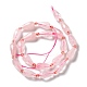 Chapelets de perles en quartz rose naturel G-B028-A02-3