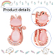 ANATTASOUL Cat Glass & Plastic Pendant Necklaces & Stud Earrings & Finger Rings SJEW-AN0001-52-3
