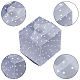 水玉柄の透明なPVC正方形の好意ボックスキャンディトリートギフトボックス  結婚披露宴のベビーシャワーの荷箱のため  透明  15x10.05x0.04cm  ボックスサイズ：5x5x5cm  30個/セット CON-BC0006-22-4