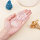Benecreat 16 confezione da 35 ml di barattolo vuoto in plastica trasparente per perline con coperchi arrotondati a vite per perline CON-BC0004-22B-43x40-7