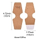 Fold Over Kraft Paper Adhesive Jewelry Display Cards for Necklace & Bracelet Display CDIS-YW0001-06-3