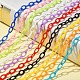10 steht 10 Farben handgefertigte Kabelketten aus undurchsichtigem Acryl KY-YW0001-21-5