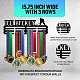 Sports Theme Iron Medal Hanger Holder Display Wall Rack ODIS-WH0021-683-3