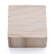 未完成の天然木ブロック  DIYクラフト用品  正方形  パパイヤホイップ  45x45x23mm WOOD-T031-01-2