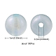 Rainbow Iridescent Plating Acrylic Beads MACR-YW0002-19C-4