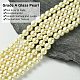 Eco-Friendly Glass Pearl Bead Strands X-HY-A008-8mm-RB003-3