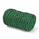 コットン糸  DIYの工芸品について  ギフトラッピングとジュエリー作り  グリーン  3mm  約150m /ロール OCOR-F013-25-2