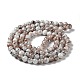 Chapelets de perles en verre peint brossé & cuisant GLAA-S176-15-4