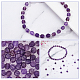 SUPERFINDINGS 1 Strand Natural Amethyst Beads Strands About 48pcs Bicone Stone Loose Beads 5~7mm Gemstone Spacer Beads for DIY Jewelry Making G-FH0002-22-5
