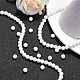 Synthétiques agate perles blanches de brins G-D419-6mm-01-3