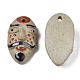 Porcelaine main gros pendentifs PORC-N004-118-3