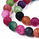 Chapelets de perles en agate naturelle craquelée G-S373-002F-10mm-3