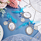 CHGCRAFT Oval & Flat Round With Word Zinc Alloy Big Pendants FIND-CA0004-75-5