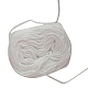 綿製本糸  編み糸  かぎ針編みの糸  ホワイトスモーク  1.2mm  16巻/袋 OFST-PW0003-10-2