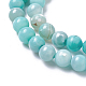 Agate teinte naturelle brins de perles imitation turquoise X-G-P425-02A-8mm-3