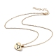 Golden Plated Heart with Constellation/Zodiac Sign Alloy Enamel Pendant Necklaces NJEW-H214-A04-G-4