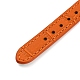 Bracelets de montre texturés en cuir AJEW-K232-01G-06-4