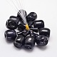 Synthetic Blue Goldstone 3-Hole Guru Beads for Buddhist Jewelry Making G-L409A-17-2