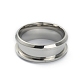 201 кольцо из нержавеющей стали с рифлением для пальцев STAS-WH0029-52B-P-1