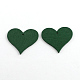 Dyed Heart Wood Pendants WOOD-R240-40-2