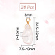 Hobbiesay 20pcs pendentifs en quartz rose naturel brut brut G-HY0001-39-2