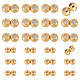PandaHall Elite 24Pcs 2 Style Brass Beads FIND-PH0008-67-1