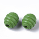 Spray Painted Natural Maple Wood Beads WOOD-T019-32-2