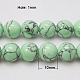 Chapelets de perles en turquoise synthétique TURQ-H038-10mm-XXS19-2