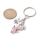 Porte-clés pendentif ange en acrylique et alliage KEYC-JKC00656-3