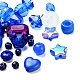 Kits de fabricación de joyas de pulsera serie azul diy DIY-YW0002-66-7