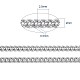 Latón retorcido cadenas CHC-S095-P-NF-6