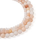 Yilisi 3 brins 3 brins de perles d'aventurine rose naturel style G-YS0001-13-2