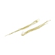 Brass Chains Tassel Earrings EJEW-P236-01G-2