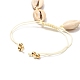 Ensemble de bracelets de cheville en perles tressées en coquillage cauri naturel pour fille femme X1-AJEW-AN00451-02-9