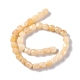Chapelets de perles en jade topaze naturelle G-L235B-11-3
