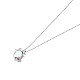 Австрийский хрустальный кулон ожерелья NJEW-BB34127-C-4