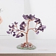 Améthyste naturelle arbre de vie ornements feng shui TREE-PW0001-20G-1