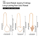 Brass Stud Earring Findings KK-NB0002-21G-6