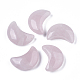 Forma de luna cuarzo rosa natural cristal curativo bolsillo palma piedras X-G-T132-001J-1