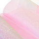 BENECREAT 2PCS Glitter Tulle Pink Tulle Fabric Rolls 6 inch x 10 yards (30 feet) for Decoration Bows OCOR-BC0004-06A-3